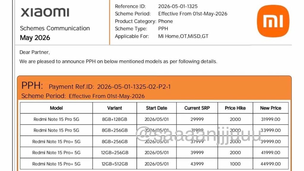Redmi Note 15 Pro और Note 15 Pro Plus