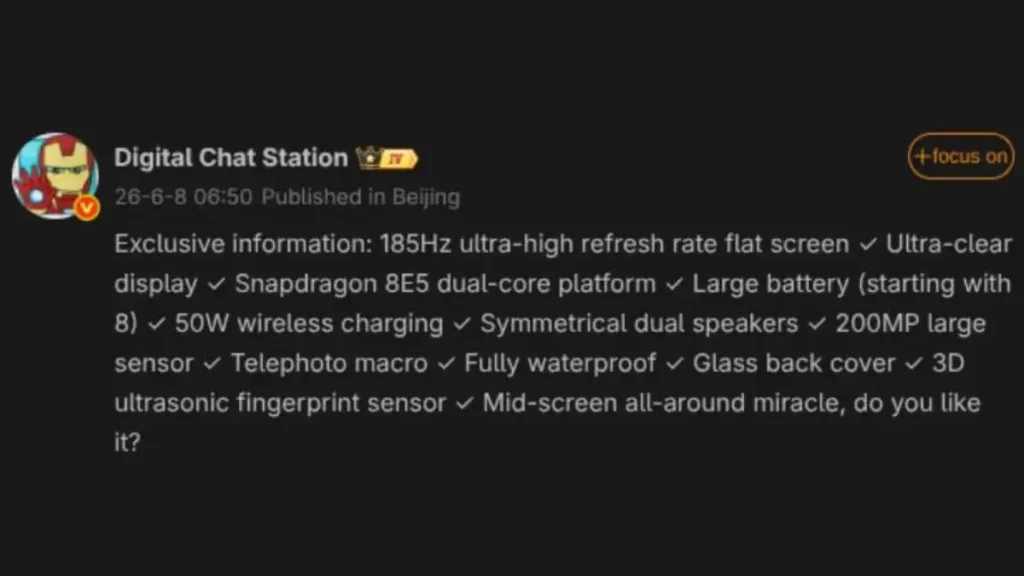 Redmi K100 Pro
